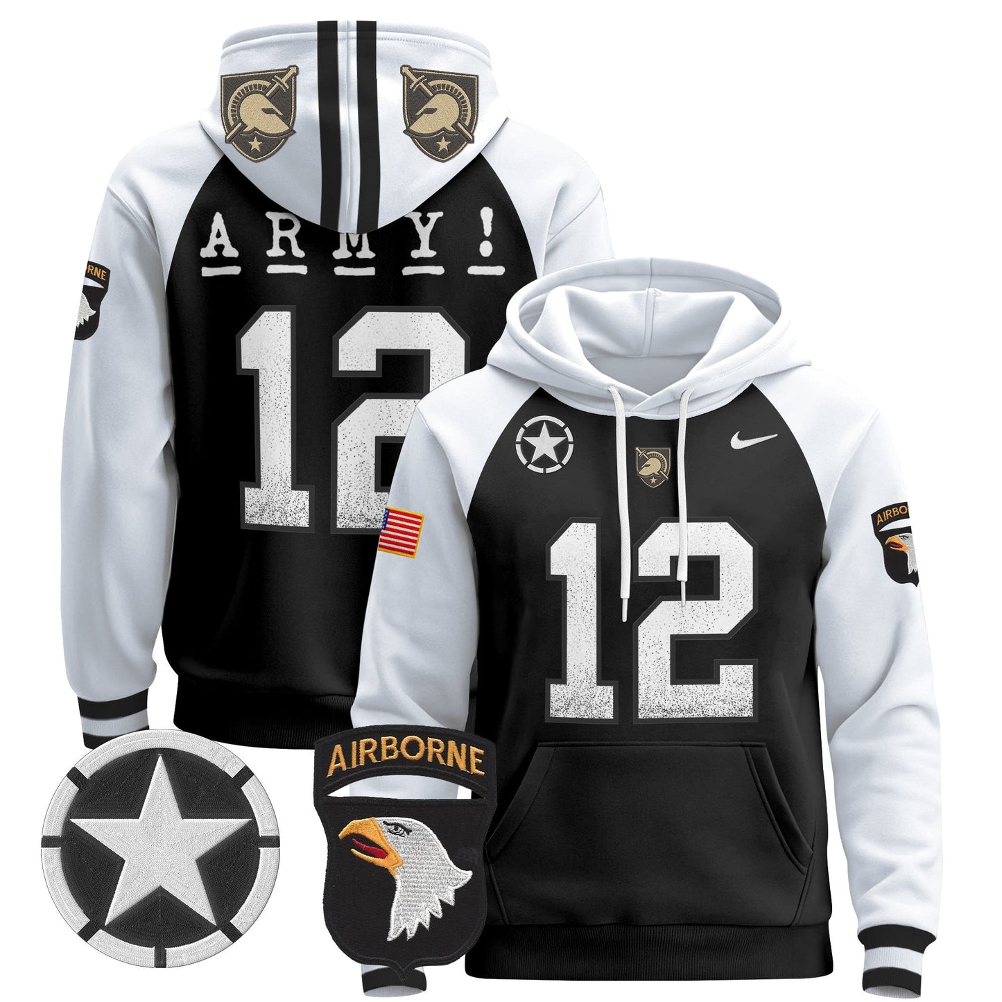 Army Black Knights 2024 Pullover Hoodie V2