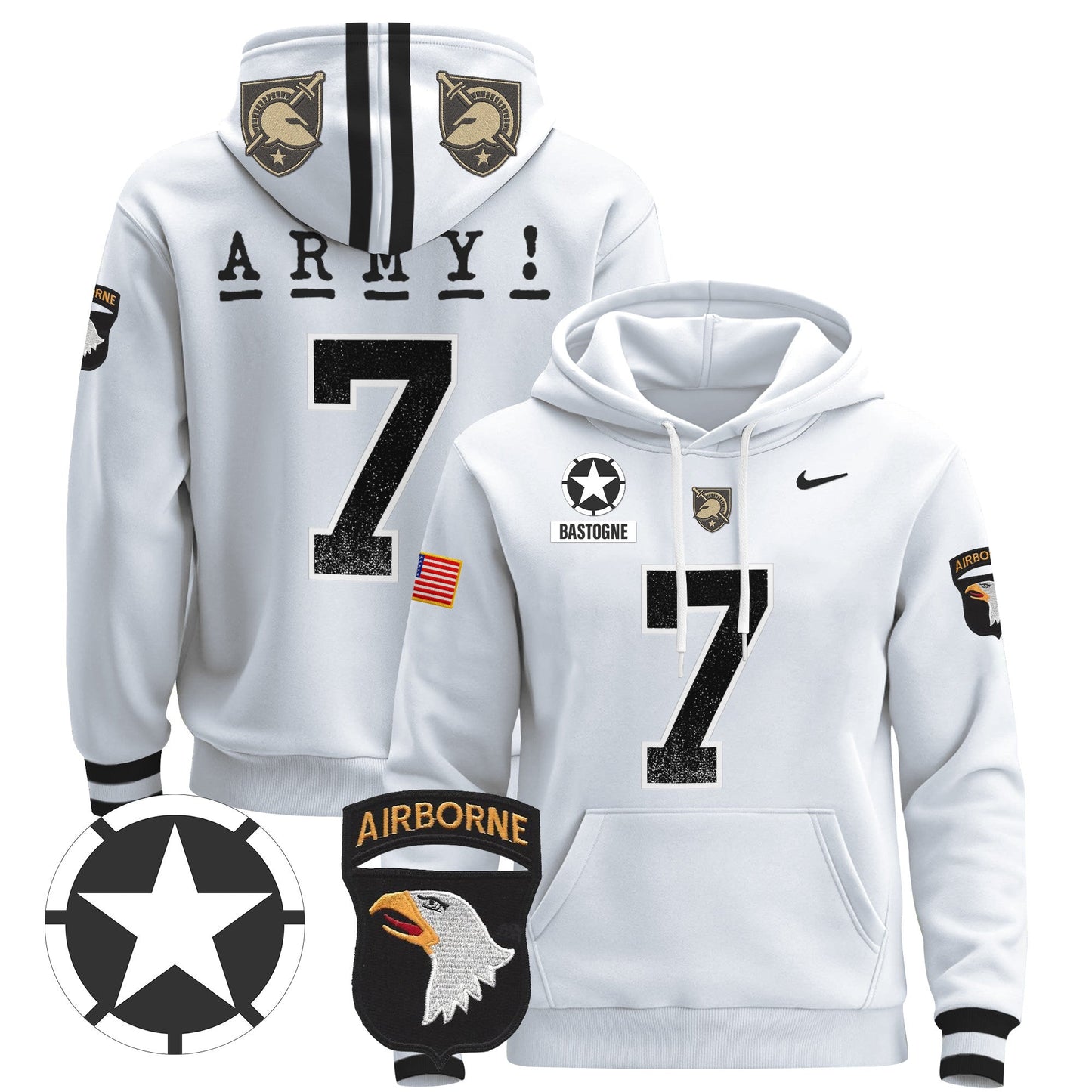 Army Black Knights 2024 Pullover Hoodie V2