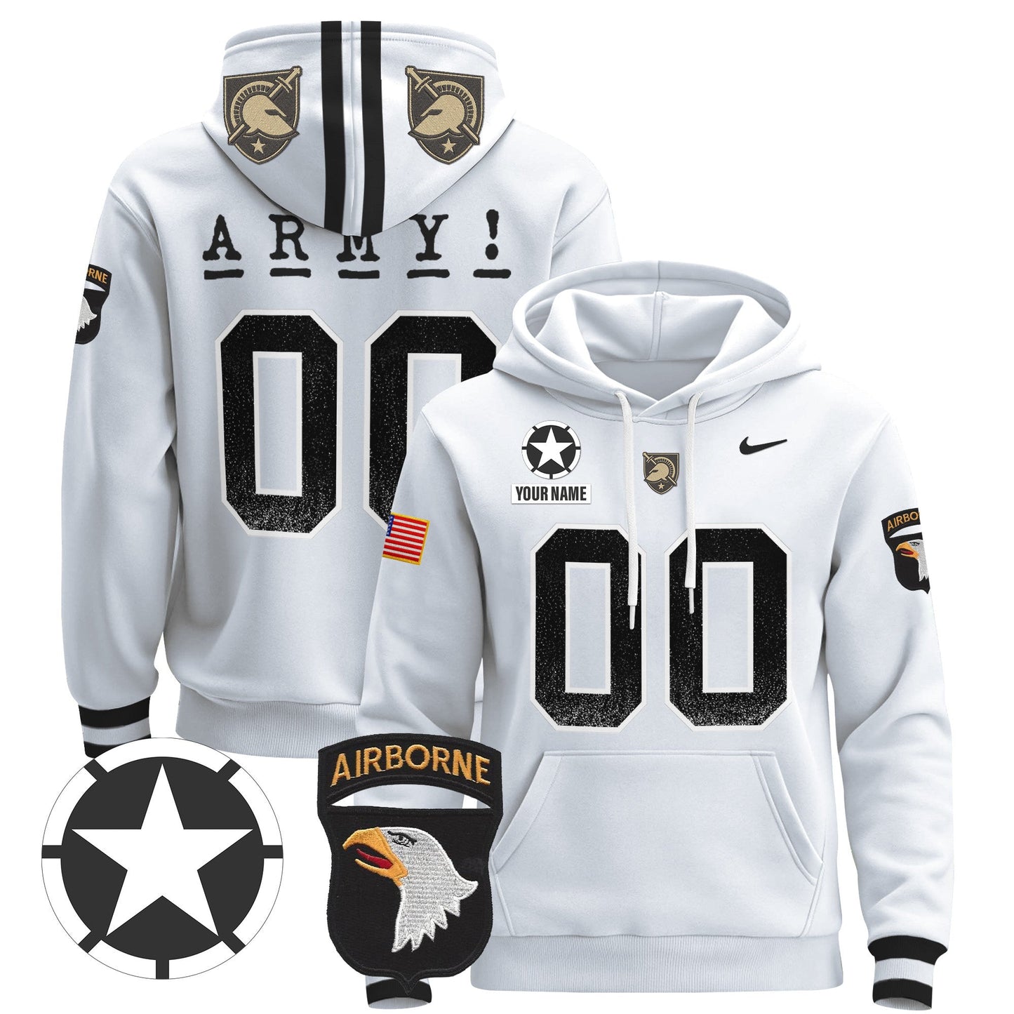 Army Black Knights 2024 Custom Pullover Hoodie V2