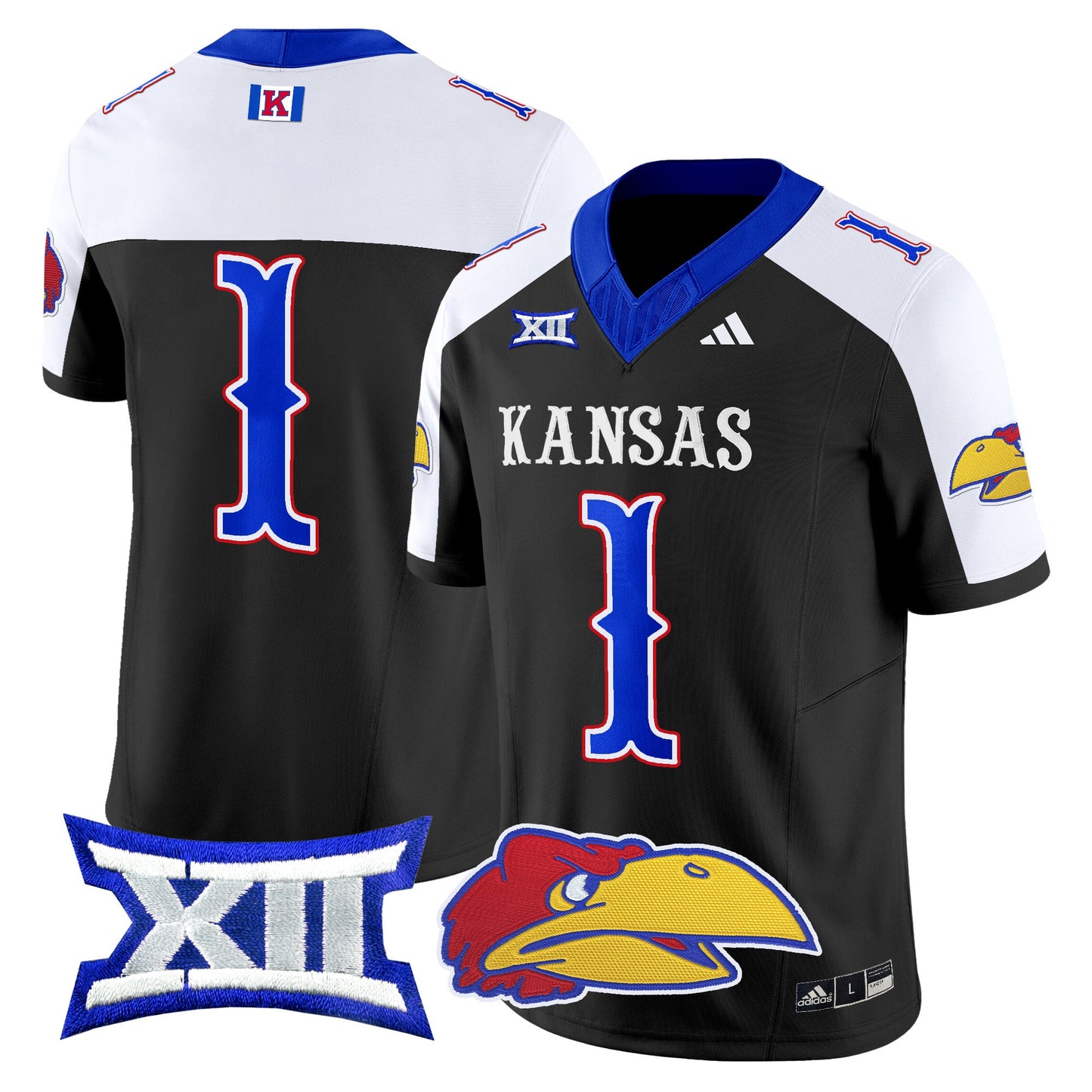 Kansas Jayhawks 2024 Vapor Limited Jersey V2 - All Stitched