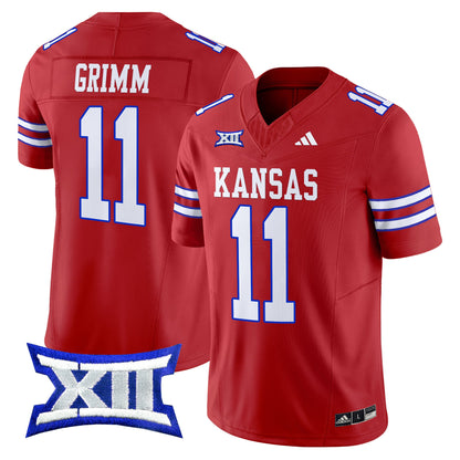 Kansas Jayhawks 2024 Vapor Limited Jersey V2 - All Stitched