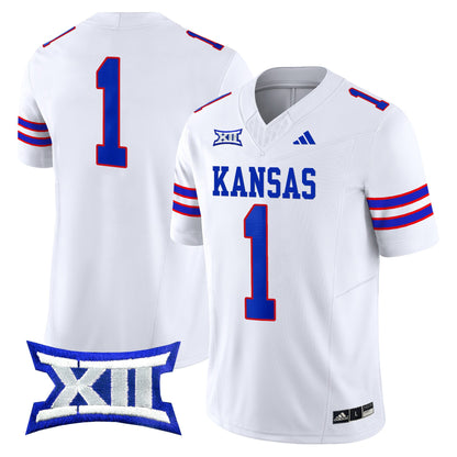 Kansas Jayhawks 2024 Vapor Limited Jersey V2 - All Stitched