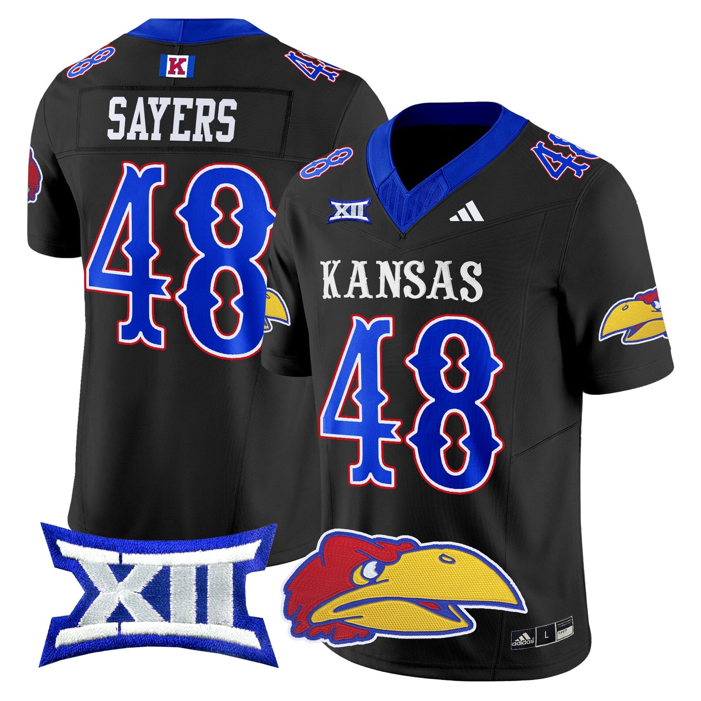 Kansas Jayhawks 2024 Vapor Limited Jersey V2 - All Stitched