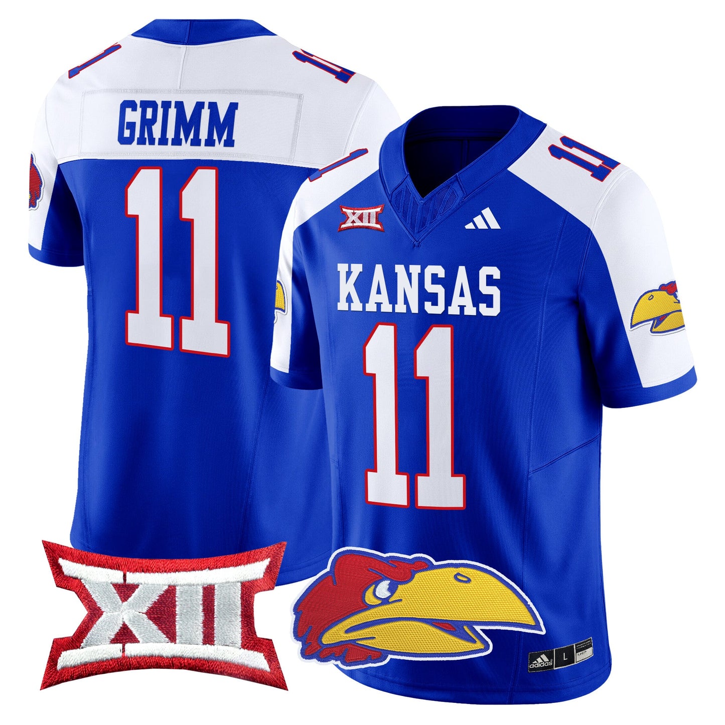 Kansas Jayhawks 2024 Vapor Limited Jersey V2 - All Stitched