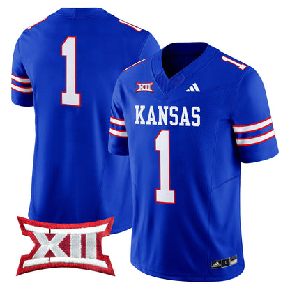 Kansas Jayhawks 2024 Vapor Limited Jersey V2 - All Stitched