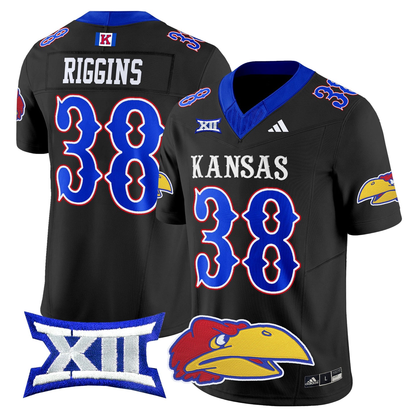 Kansas Jayhawks 2024 Vapor Limited Jersey V2 - All Stitched