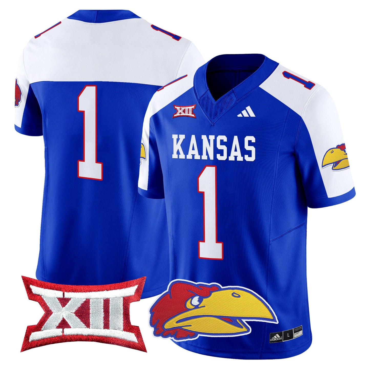 Kansas Jayhawks 2024 Vapor Limited Jersey V2 - All Stitched