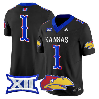 Kansas Jayhawks 2024 Vapor Limited Jersey V2 - All Stitched