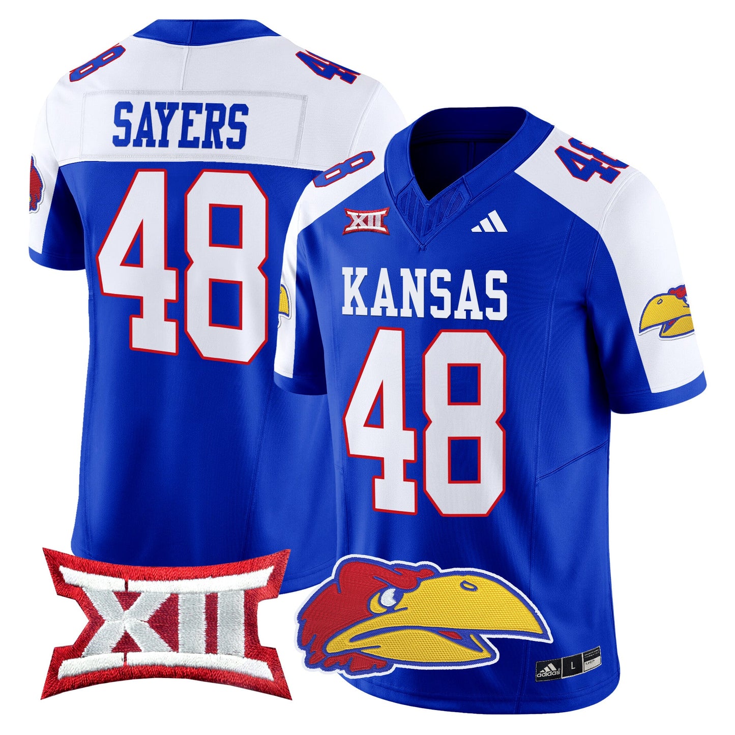 Kansas Jayhawks 2024 Vapor Limited Jersey V2 - All Stitched