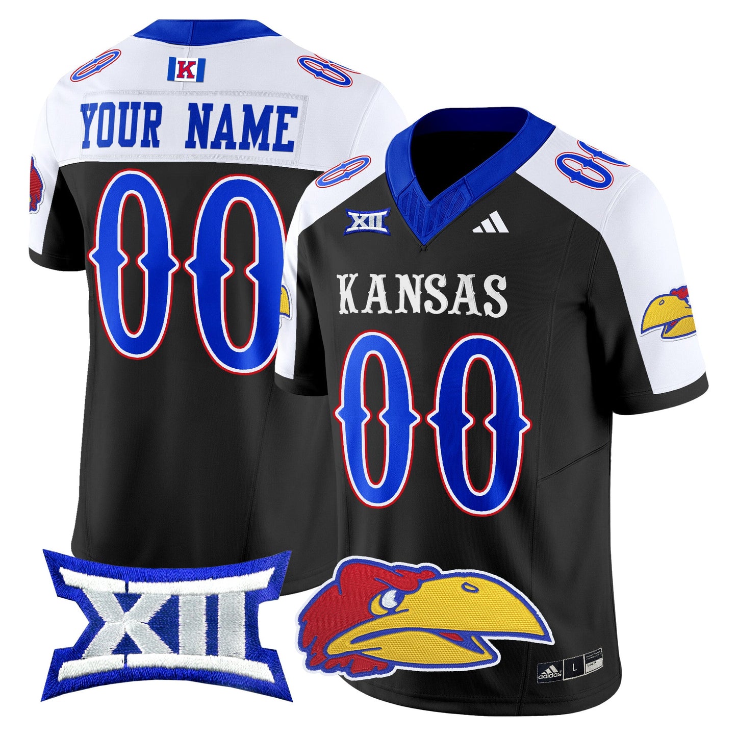 Kansas Jayhawks 2024 Vapor Limited Custom Jersey V2 - All Stitched