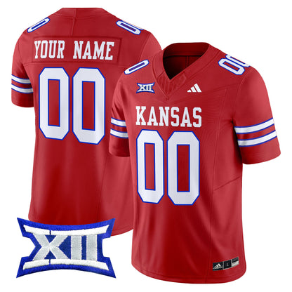 Kansas Jayhawks 2024 Vapor Limited Custom Jersey V2 - All Stitched
