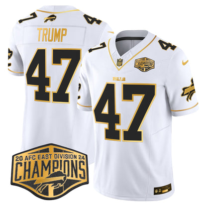 Bills 2024 AFC East Division Champions Gold Vapor Limited Jersey - All Stitched