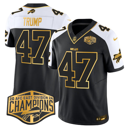 Bills 2024 AFC East Division Champions Gold Vapor Limited Jersey - All Stitched