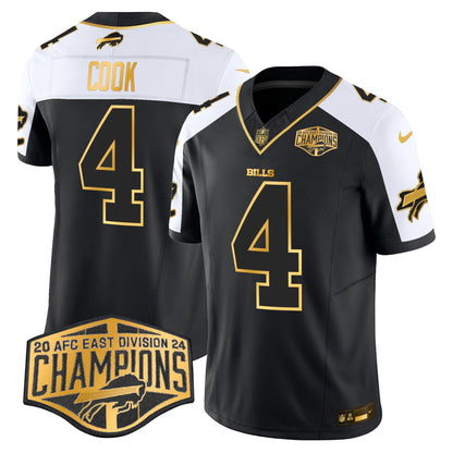 Bills 2024 AFC East Division Champions Gold Vapor Limited Jersey - All Stitched