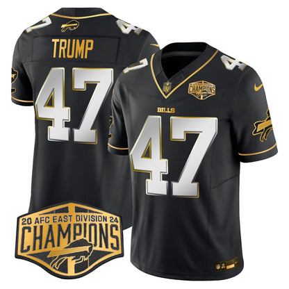 Bills 2024 AFC East Division Champions Gold Vapor Limited Jersey - All Stitched