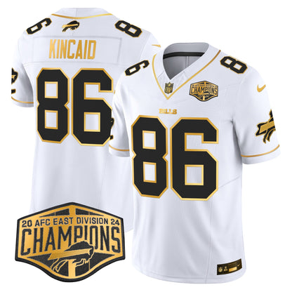 Bills 2024 AFC East Division Champions Gold Vapor Limited Jersey - All Stitched
