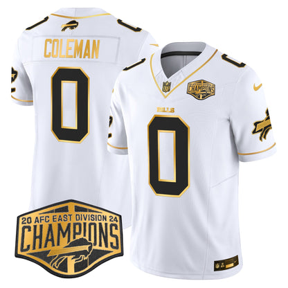 Bills 2024 AFC East Division Champions Gold Vapor Limited Jersey - All Stitched