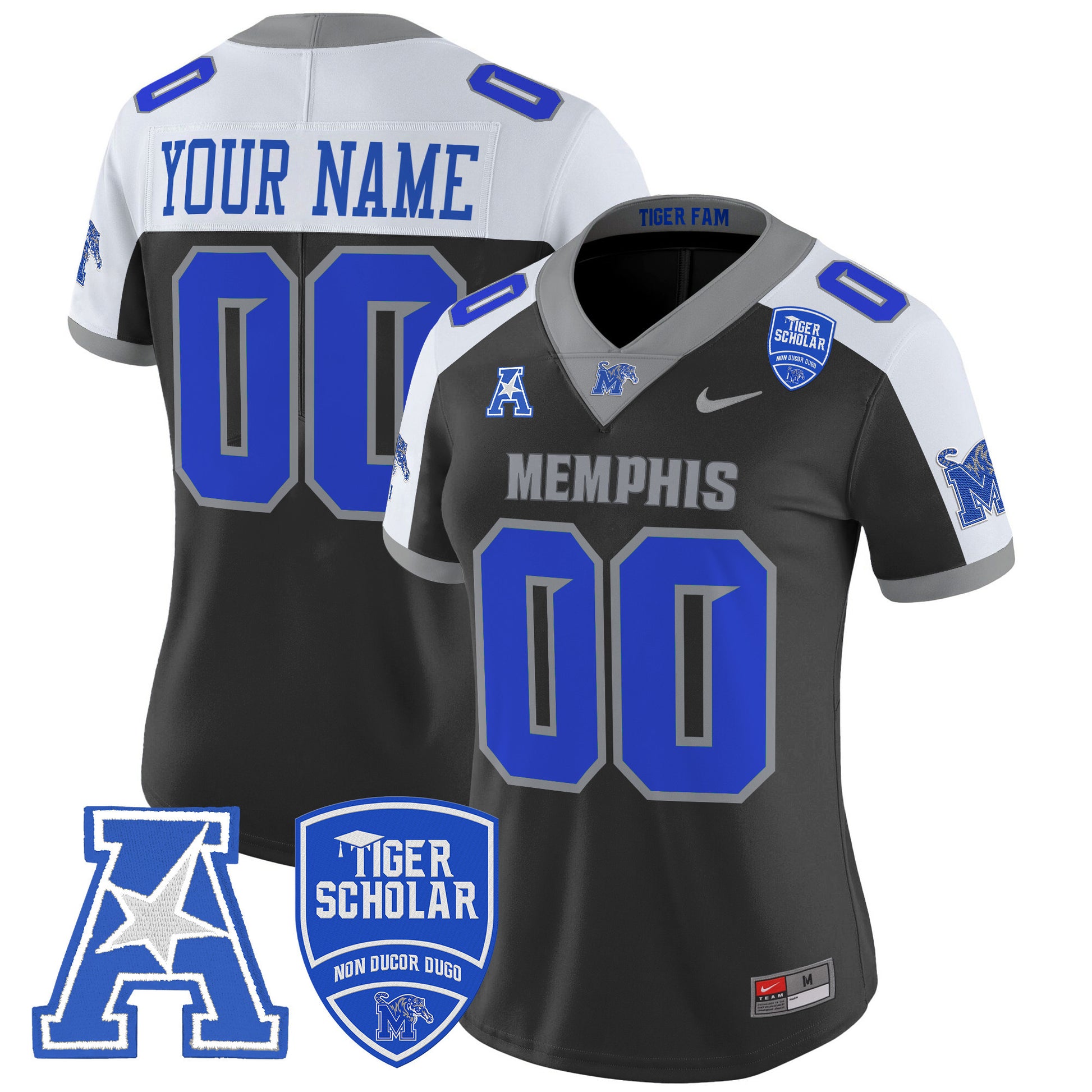 Memphis Tigers 2025 Vapor Limited Custom Jersey - All Stitched