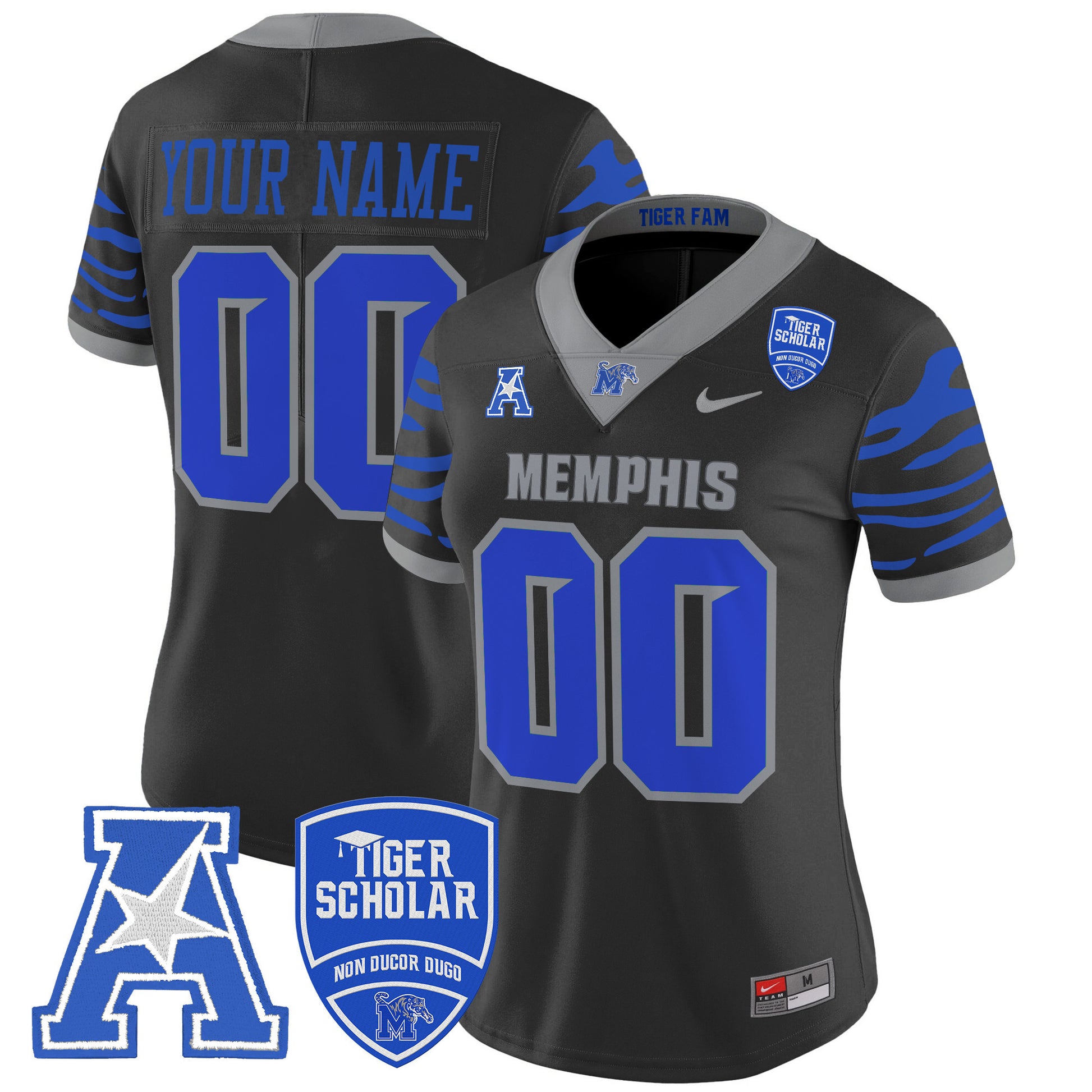 Memphis Tigers 2025 Vapor Limited Custom Jersey - All Stitched