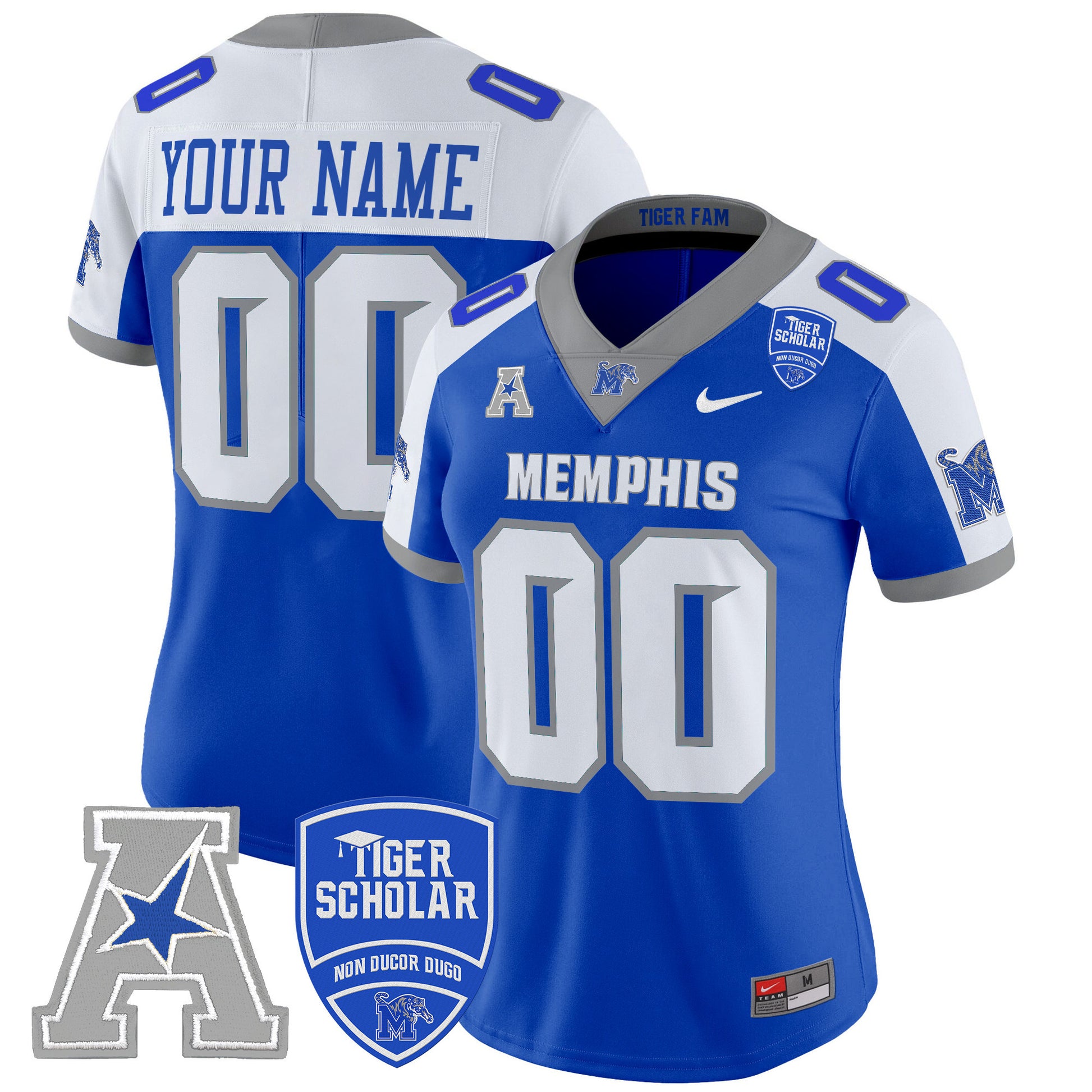 Memphis Tigers 2025 Vapor Limited Custom Jersey - All Stitched