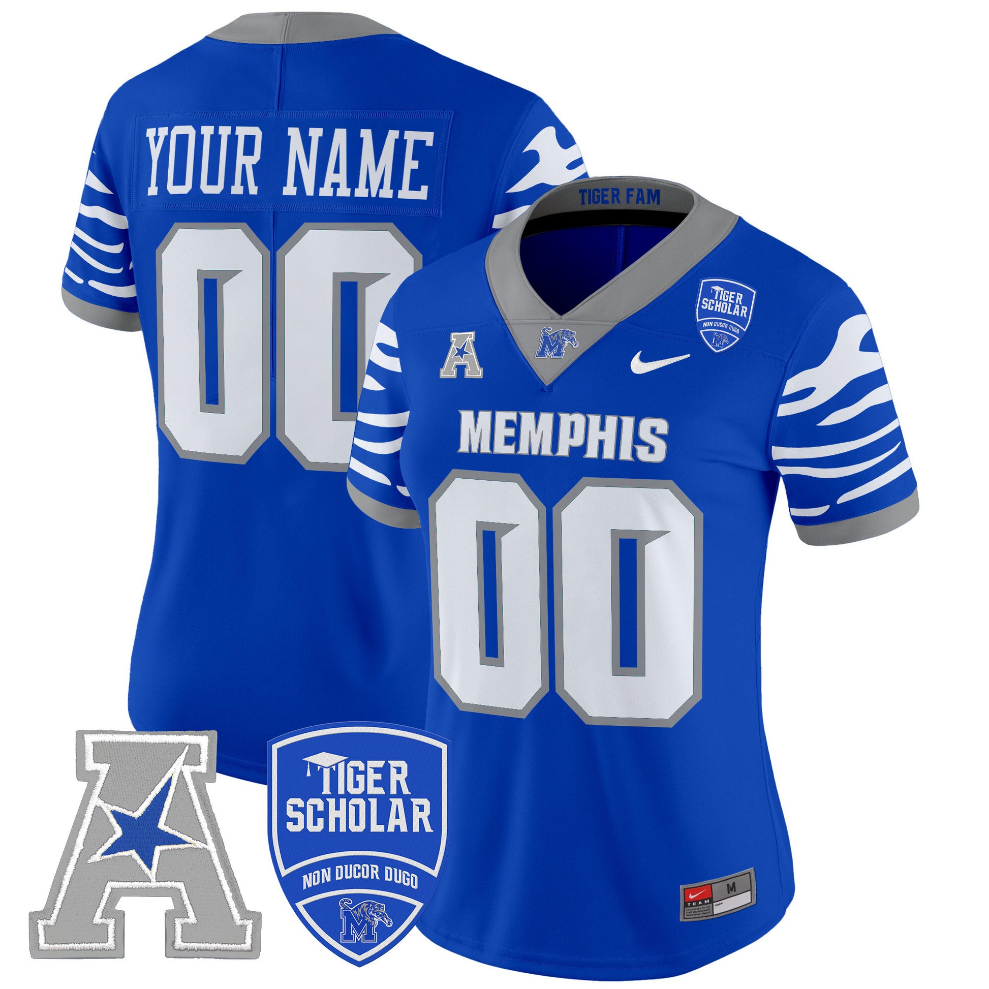 Memphis Tigers 2025 Vapor Limited Custom Jersey - All Stitched