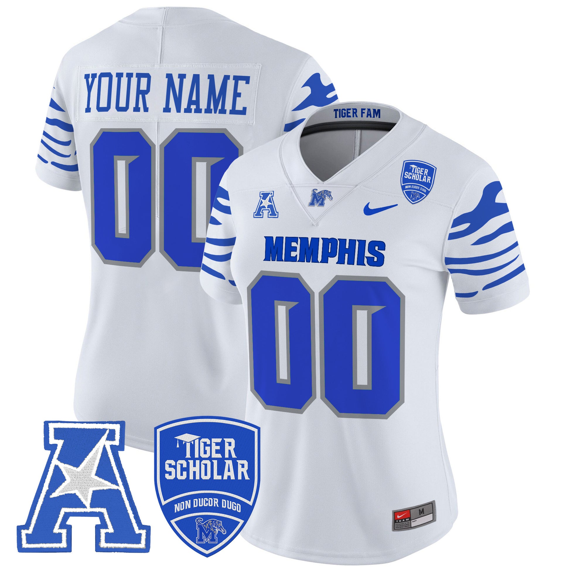 Memphis Tigers 2025 Vapor Limited Custom Jersey - All Stitched
