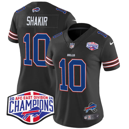 Women's Bills 2024 AFC East Division Champions Vapor Limited Jersey - All Stitched