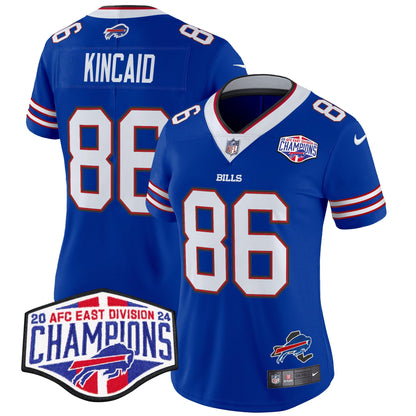 Women's Bills 2024 AFC East Division Champions Vapor Limited Jersey - All Stitched