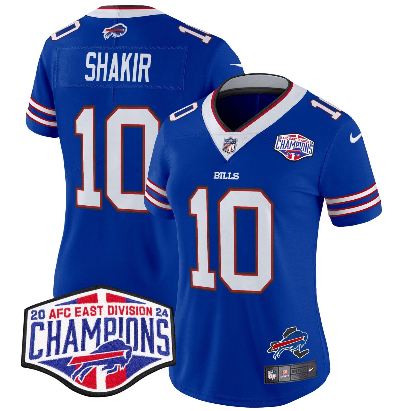 Women's Bills 2024 AFC East Division Champions Vapor Limited Jersey - All Stitched