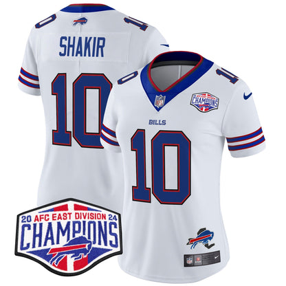 Women's Bills 2024 AFC East Division Champions Vapor Limited Jersey - All Stitched