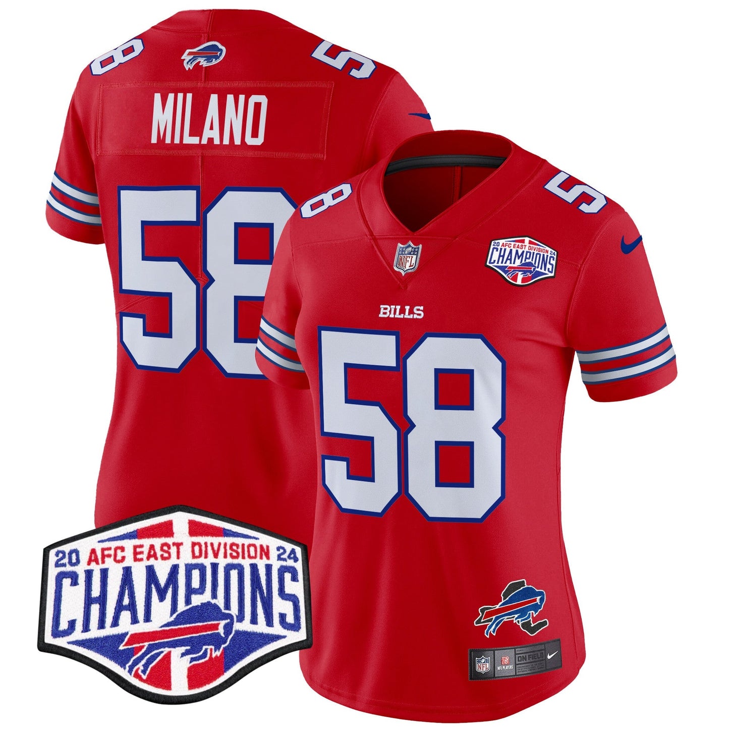 Women's Bills 2024 AFC East Division Champions Vapor Limited Jersey - All Stitched