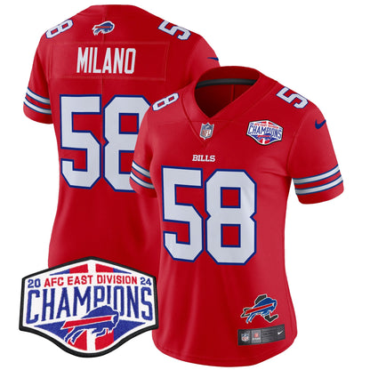 Women's Bills 2024 AFC East Division Champions Vapor Limited Jersey - All Stitched