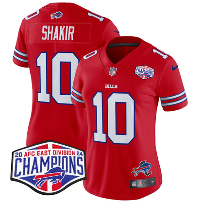 Women's Bills 2024 AFC East Division Champions Vapor Limited Jersey - All Stitched