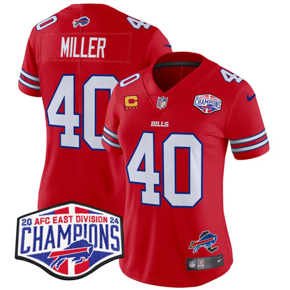 Women's Bills 2024 AFC East Division Champions Vapor Limited Jersey - All Stitched