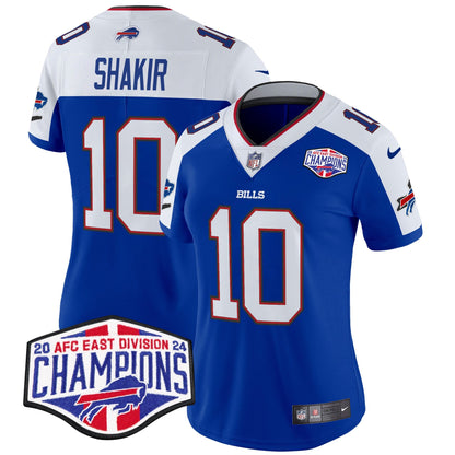 Women's Bills 2024 AFC East Division Champions Vapor Limited Jersey - All Stitched