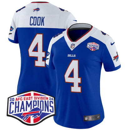 Women's Bills 2024 AFC East Division Champions Vapor Limited Jersey - All Stitched