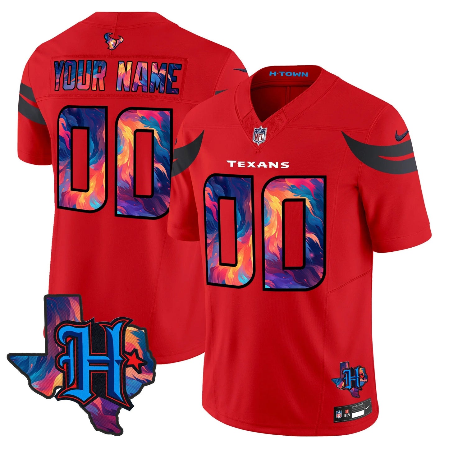HOU 2024 Special Vapor Limited Custom Jersey - All Stitched