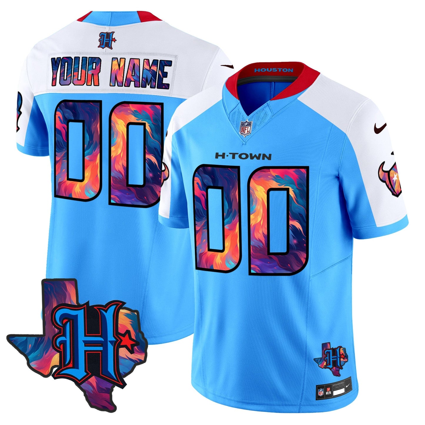 HOU 2024 Special Vapor Limited Custom Jersey - All Stitched