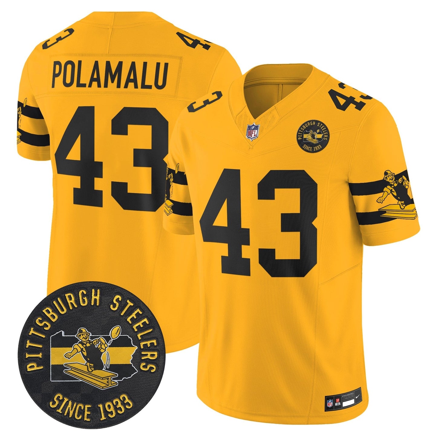 PIT Throwback 1933 Patch Vapor Limited Jersey - All Stitched