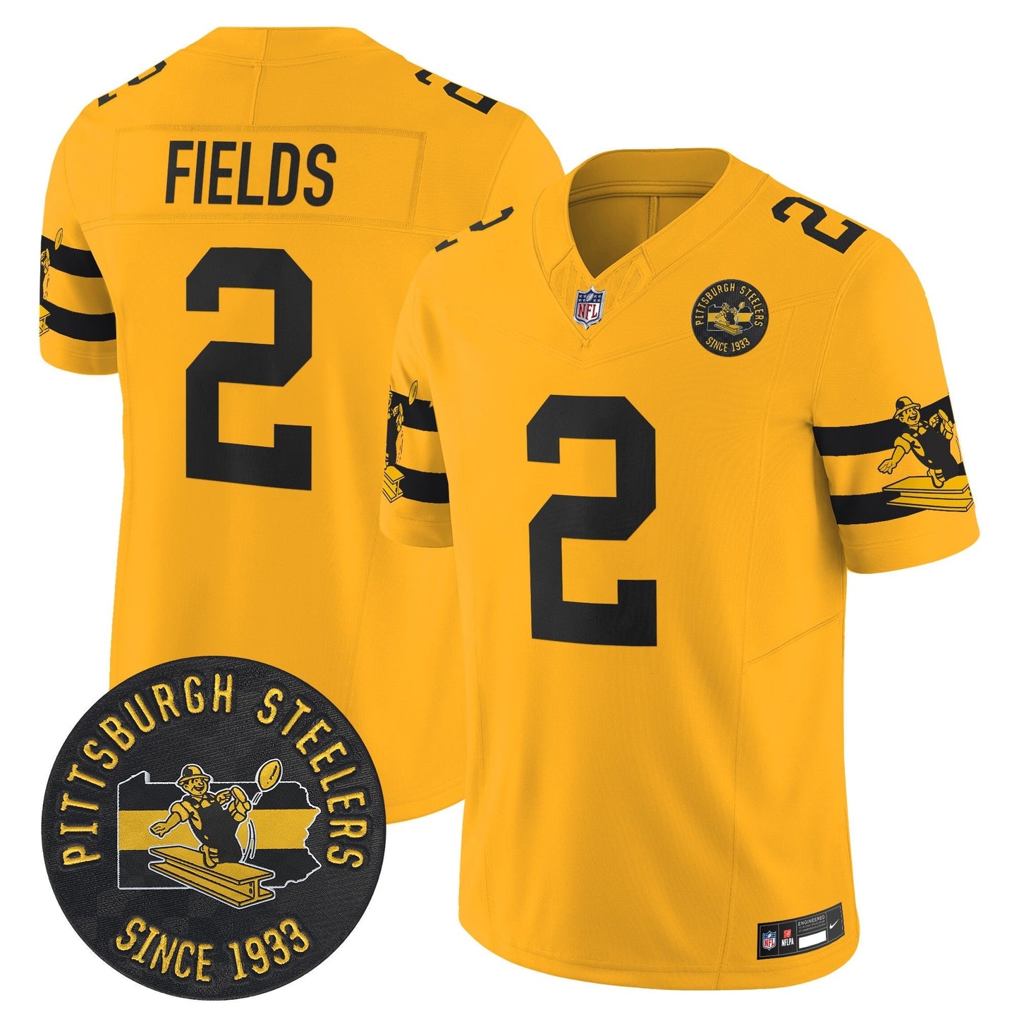 PIT Throwback 1933 Patch Vapor Limited Jersey - All Stitched