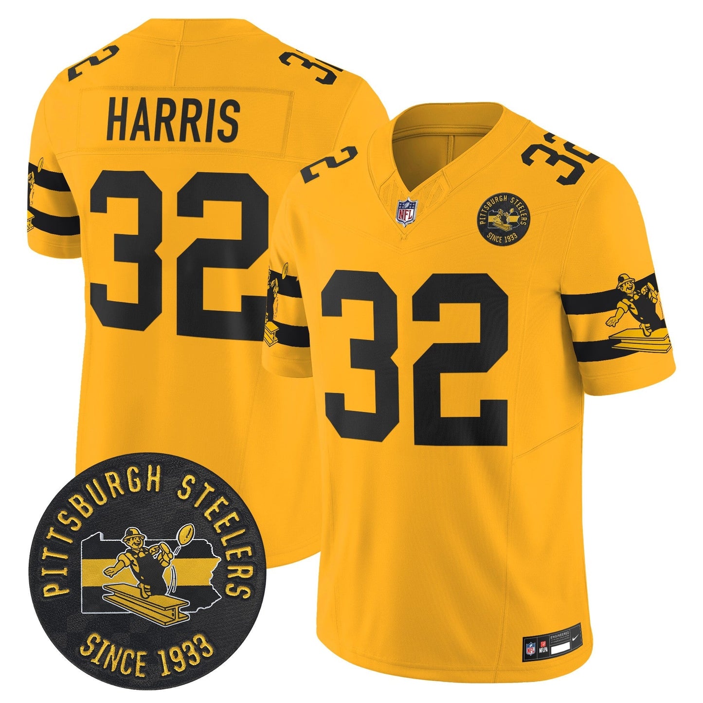 PIT Throwback 1933 Patch Vapor Limited Jersey - All Stitched