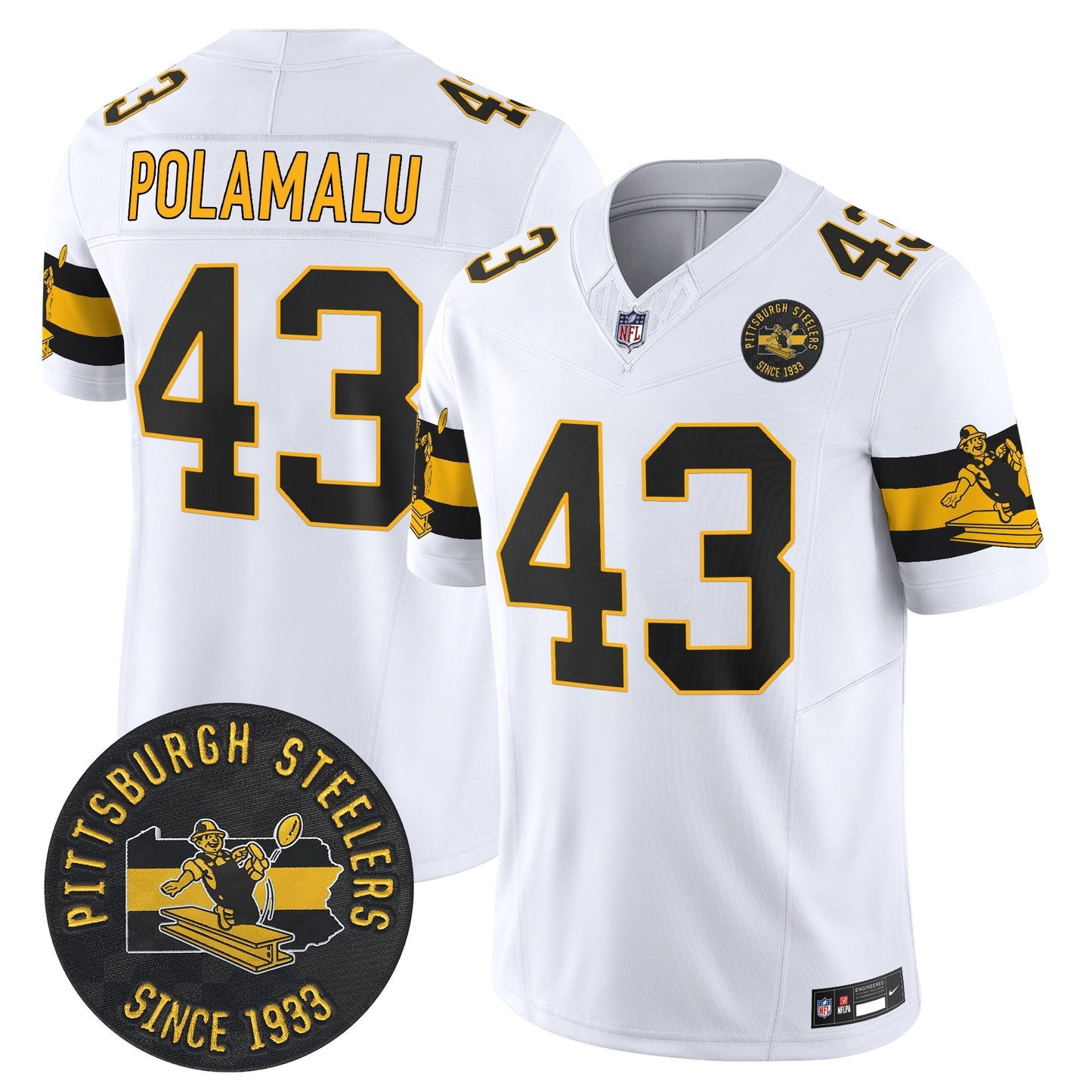 PIT Throwback 1933 Patch Vapor Limited Jersey - All Stitched