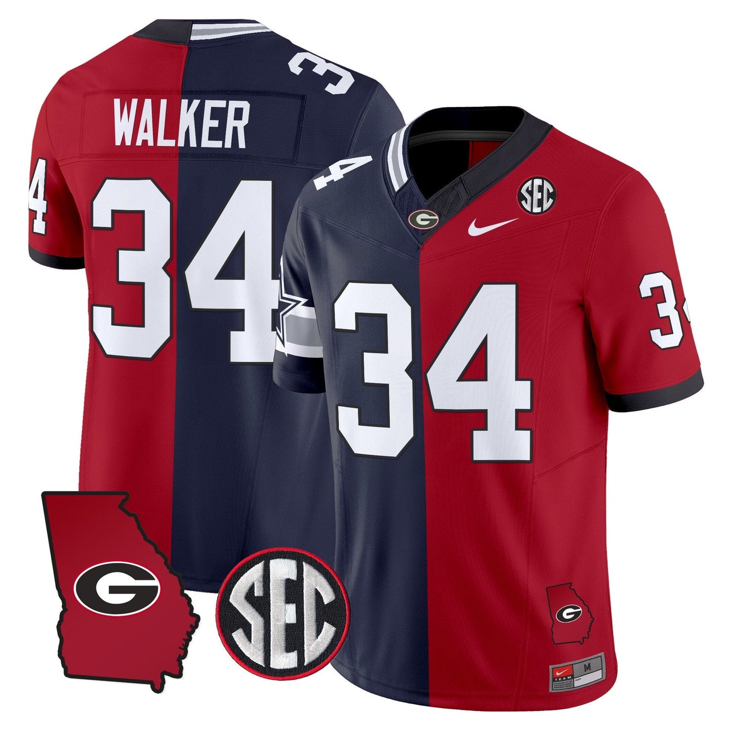 UGA Split Vapor Limited Jersey - All Stitched