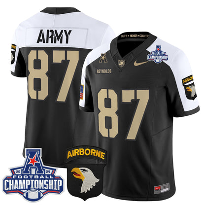 Army Black Knights 2024 AAC Championship Patch Vapor Limited Jersey V2 - All Stitched