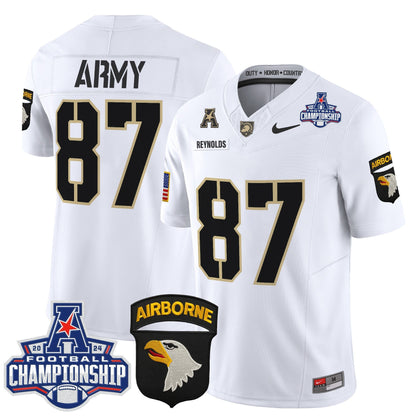 Army Black Knights 2024 AAC Championship Patch Vapor Limited Jersey V2 - All Stitched