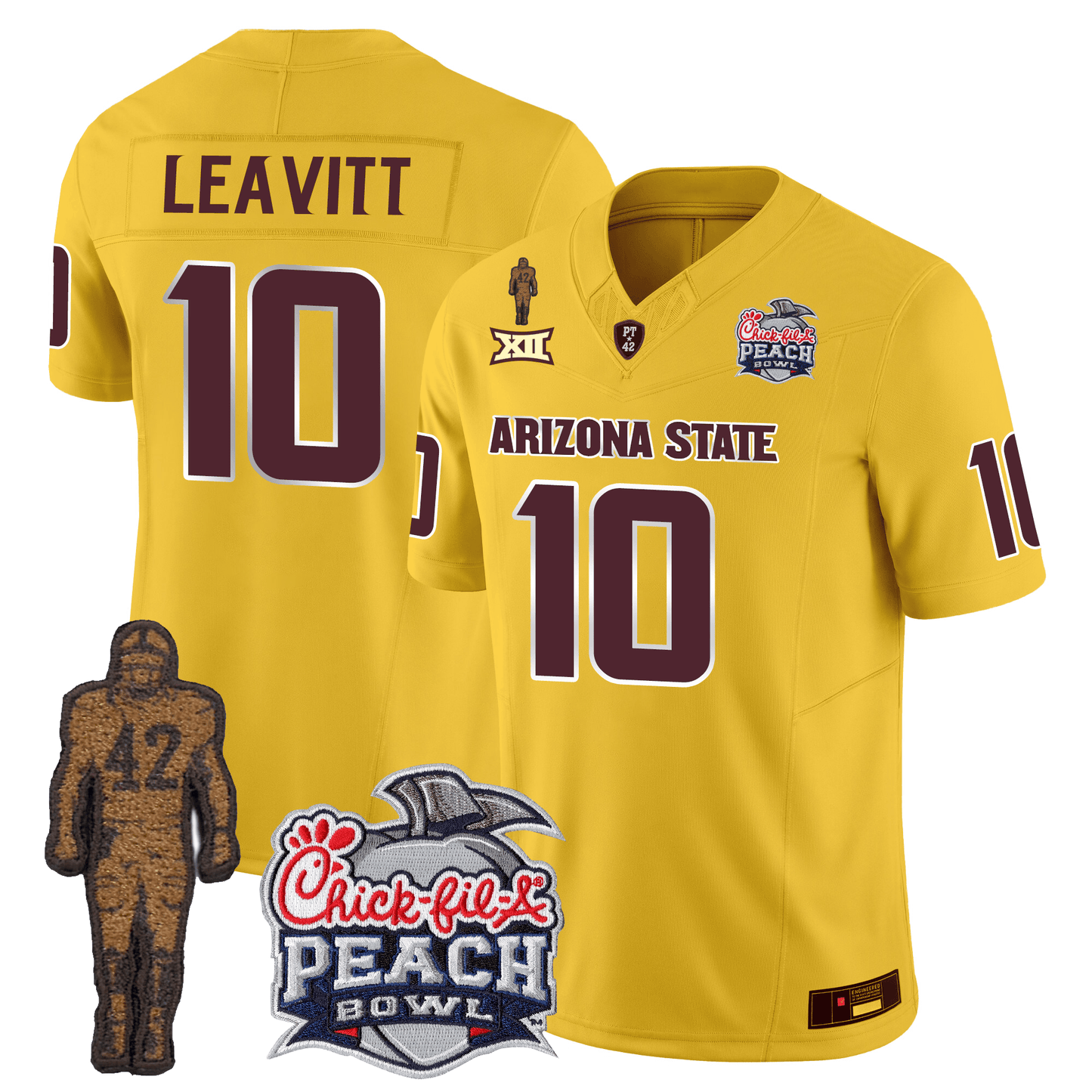Arizona Sun Devils Football 24/25 Jersey - Peach Bowl Patch