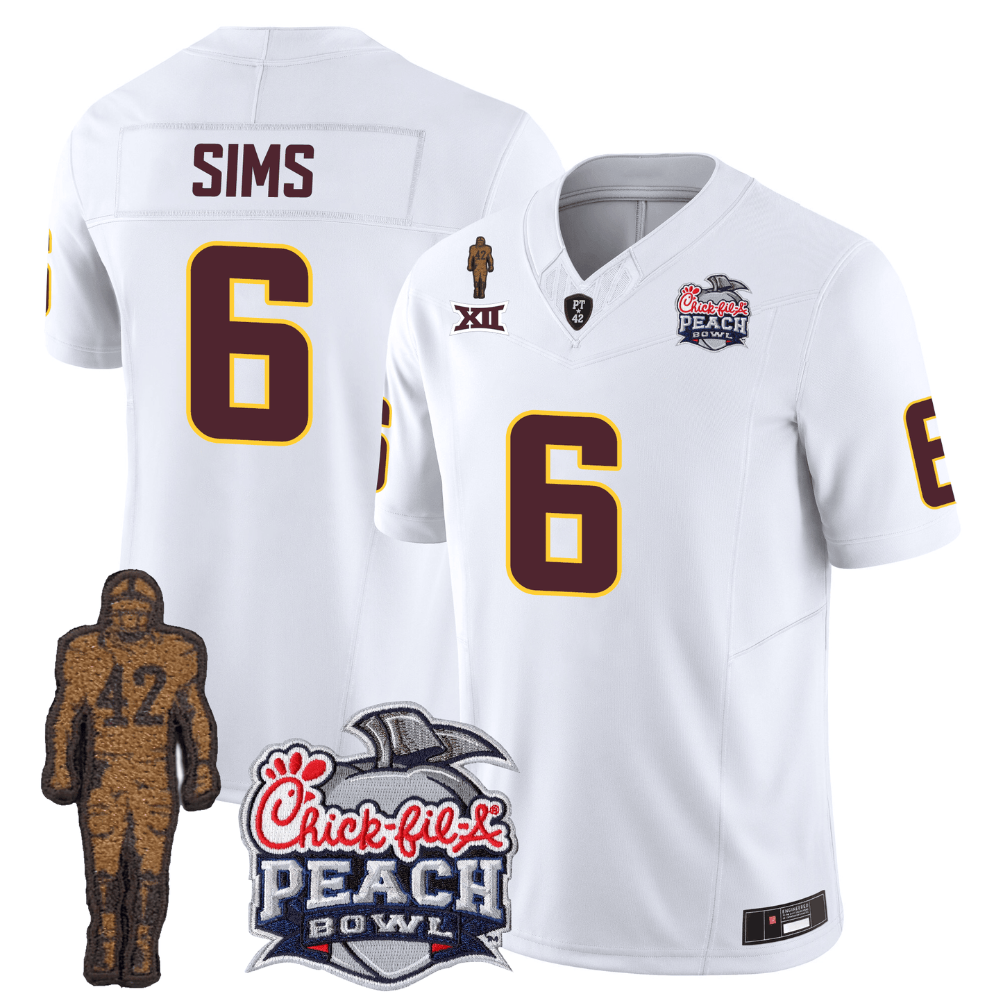 Arizona Sun Devils Football 24/25 Jersey - Peach Bowl Patch