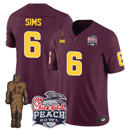 Arizona Sun Devils Football 24/25 Jersey - Peach Bowl Patch
