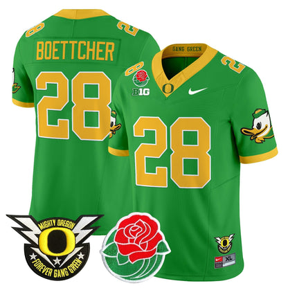 ORE 2025 Rose Bowl Game & BIG Patch Vapor Limited Jersey - All Stitched