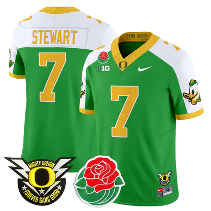 ORE 2025 Rose Bowl Game & BIG Patch Vapor Limited Jersey - All Stitched